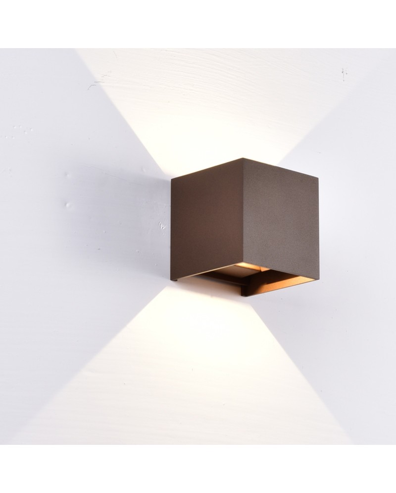 DAVOS * APLIQUE EXTERIOR LED* 2*6W 3000K CORTEN