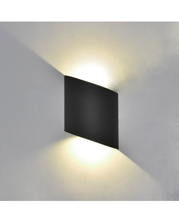 ***OFER/DES*** SOCHI * APLIQUE EXTERIOR RED. LED* 2*3W 3000K  GRIS OSCURO