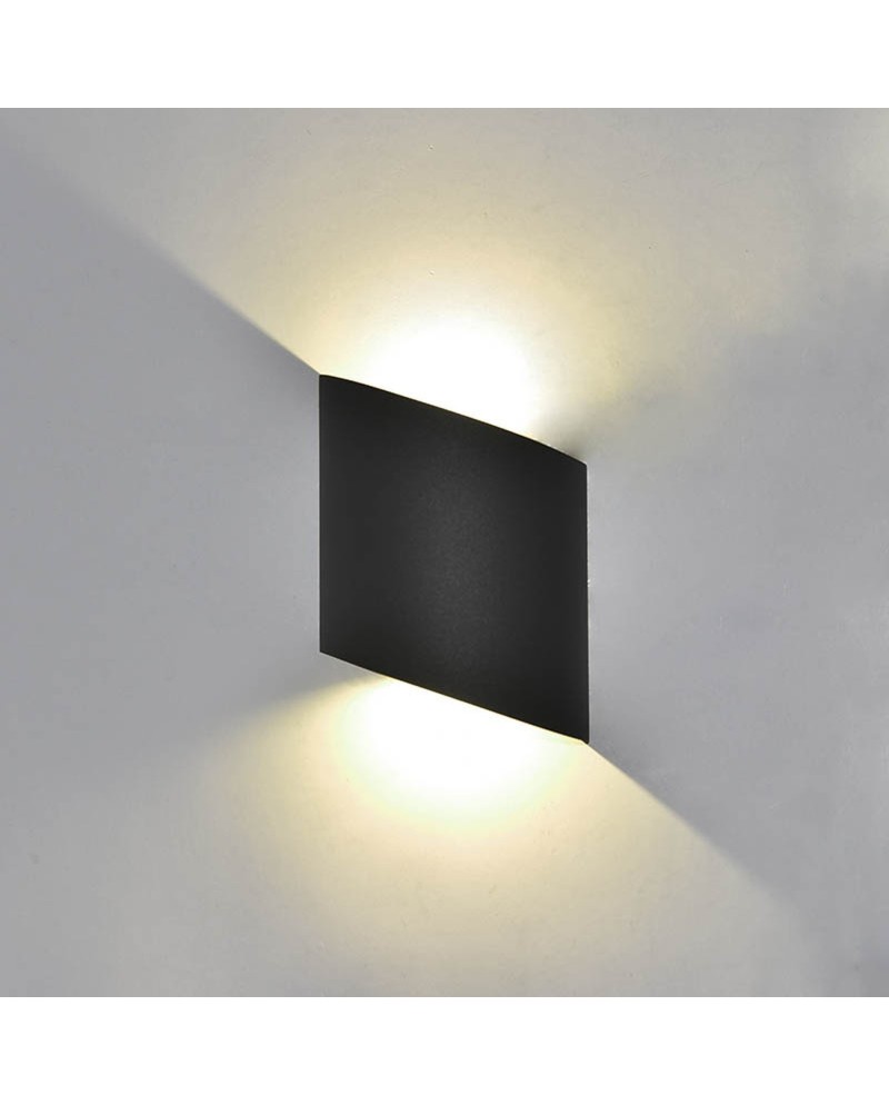 ***OFER/DES*** SOCHI * APLIQUE EXTERIOR RED. LED* 2*3W 3000K  GRIS OSCURO