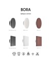 BORA * APLIQUE EXTERIOR RED. LED 9,6W 3000K BLANCO