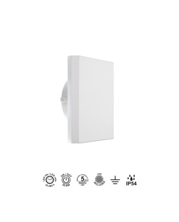BORA * APLIQUE EXTERIOR CUA. LED 9,6W 3000K BLANCO