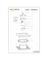 BORA * APLIQUE EXTERIOR CUA. LED 9,6W 3000K BLANCO