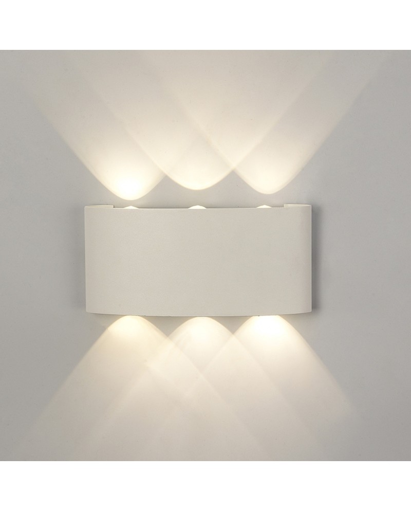 ARCS * APLIQUE EXTERIOR LED 6*1W 3000K BLANCO