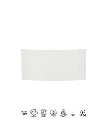 ARCS * APLIQUE EXTERIOR LED 6*1W 3000K BLANCO
