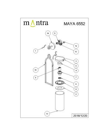 MAYA * APLIQUE LARGO EXTERIOR 1L*E27