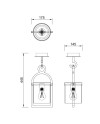MAYA * PLAFÓN EXTERIOR 1L*E27