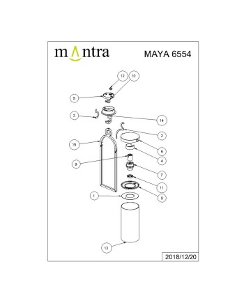 MAYA * PLAFÓN LARGO EXTERIOR  1L*E27
