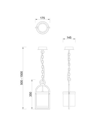 MAYA * COLGANTE EXTERIOR 1L*E27
