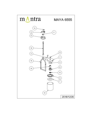 MAYA * COLGANTE EXTERIOR 1L*E27