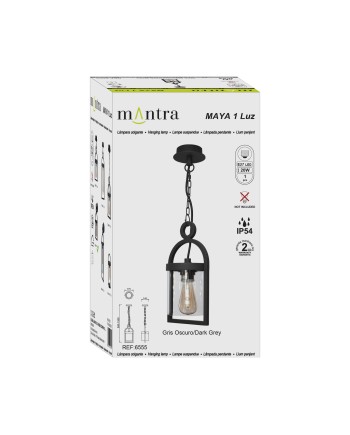 MAYA * COLGANTE EXTERIOR 1L*E27