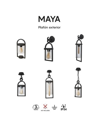 MAYA * COLGANTE EXTERIOR 1L*E27