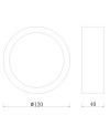 SAONA SUPERFICIE * DOWNLIGHT LED REDONDO - 8W - 3000K
