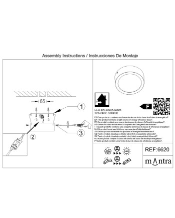 SAONA SUPERFICIE * DOWNLIGHT LED REDONDO - 8W - 3000K
