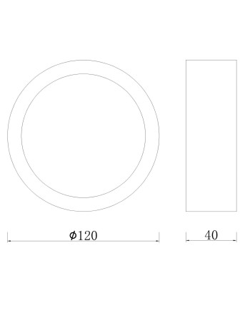 SAONA SUPERFICIE * DOWNLIGHT LED REDONDO - 8W - 4000K