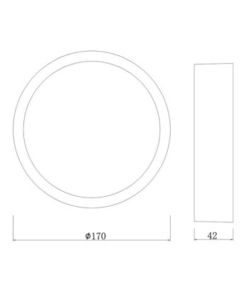 SAONA SUPERFICIE * DOWNLIGHT LED REDONDO - 14W - 4000K