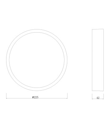 SAONA SUPERFICIE * DOWNLIGHT LED REDONDO - 24W - 3000K