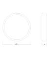 SAONA SUPERFICIE * DOWNLIGHT LED REDONDO - 24W - 3000K
