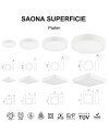 SAONA SUPERFICIE * DOWNLIGHT LED CUADRADO - 8W - 4000K