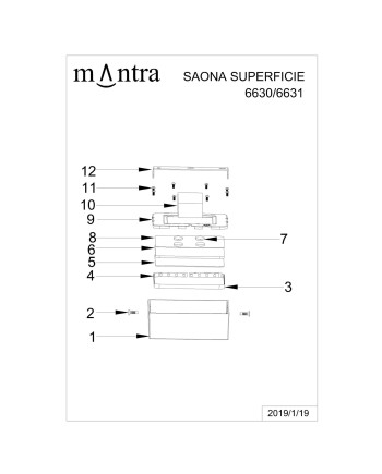 SAONA SUPERFICIE * DOWNLIGHT LED CUADRADO - 14W - 3000K