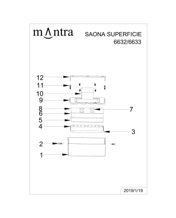 SAONA SUPERFICIE * DOWNLIGHT LED CUADRADO - 24W - 3000K