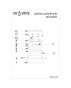 SAONA SUPERFICIE * DOWNLIGHT LED CUADRADO - 24W - 3000K