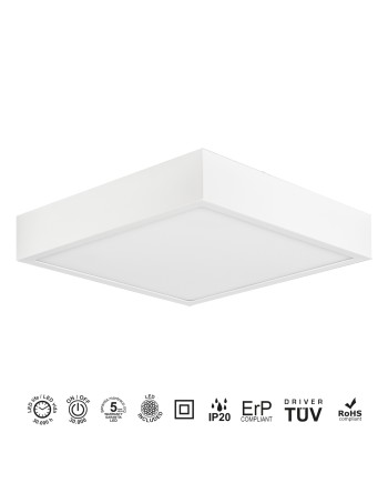 SAONA SUPERFICIE * DOWNLIGHT LED CUADRADO - 30W - 3000K