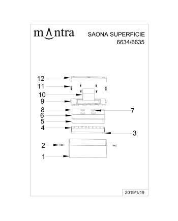 SAONA SUPERFICIE * DOWNLIGHT LED CUADRADO - 30W - 3000K