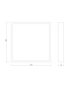 SAONA SUPERFICIE * DOWNLIGHT LED CUADRADO - 30W - 4000K