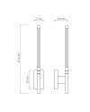 TORCH * APLIQUE BLANCO LED 6W 3000K