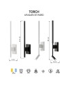 TORCH * APLIQUE BLANCO LED 6W 3000K