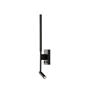 TORCH * APLIQUE NEGRO MATE LECTOR LED 3W+6W 3000K