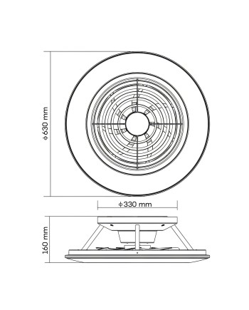 ALISIO * VENTILADOR PLAFÓN BLANCO LED CON MANDO