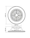 ALISIO * VENTILADOR PLAFÓN BLANCO LED CON MANDO