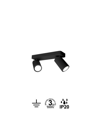 SAL NEGRO * REGLETA 2L GU10