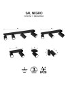 SAL NEGRO * REGLETA 2L GU10