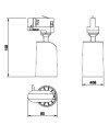 SAL BLANCO * FOCO 1L RAIL TRI BLANCO