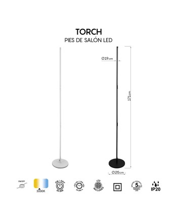 TORCH * PIE SALON LED  25W BLANCO