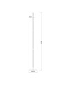 TORCH * PIE SALON LED 25W NEGRO