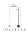 TORCH * PIE SALON LED 25W NEGRO