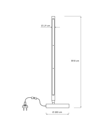 TORCH * SOBREMESA LED  11W BLANCO