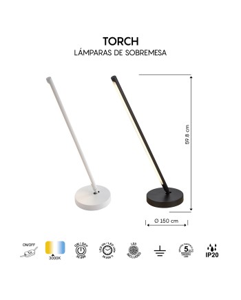 TORCH * SOBREMESA LED  11W BLANCO
