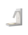 ZANZIBAR * APLIQUE LED BLANCO 3W CON CARGADOR MOVIL POR INDUCCION