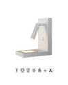 ZANZIBAR * APLIQUE LED BLANCO 3W CON CARGADOR MOVIL POR INDUCCION