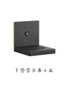 ZANZIBAR * APLIQUE LED NEGRO 3000k 3W CON CARGADOR MOVIL INDUCCION