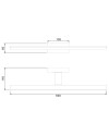 MORNE * APLIQUE IP44 CROMO 16W