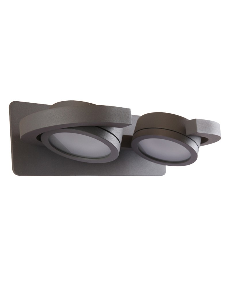IGUAZU * APLIQUE GX53 - 2L  GRIS OSCURO