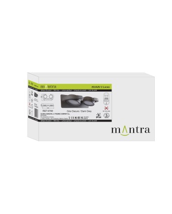 IGUAZU * APLIQUE GX53 - 2L  GRIS OSCURO