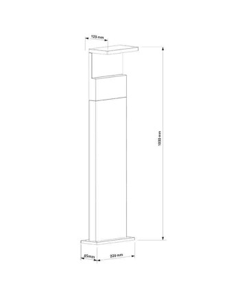 RUKA * BOLARDO LED 13W - GRANDE