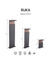 RUKA * BOLARDO LED 13W - GRANDE