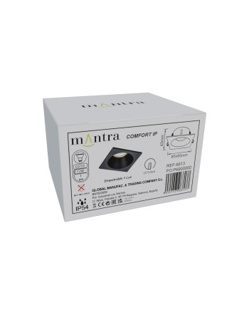 COMFORT IP * EMPOTRABLE CUADRADO NEGRO
